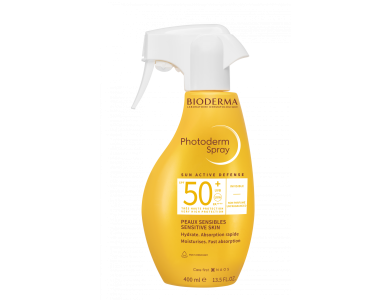 Bioderma Photoderm Spray Sun Active Defense Αντηλιακό Σώματος για Ευαίσθητες Επιδερμίδες με SPF50, 400ml